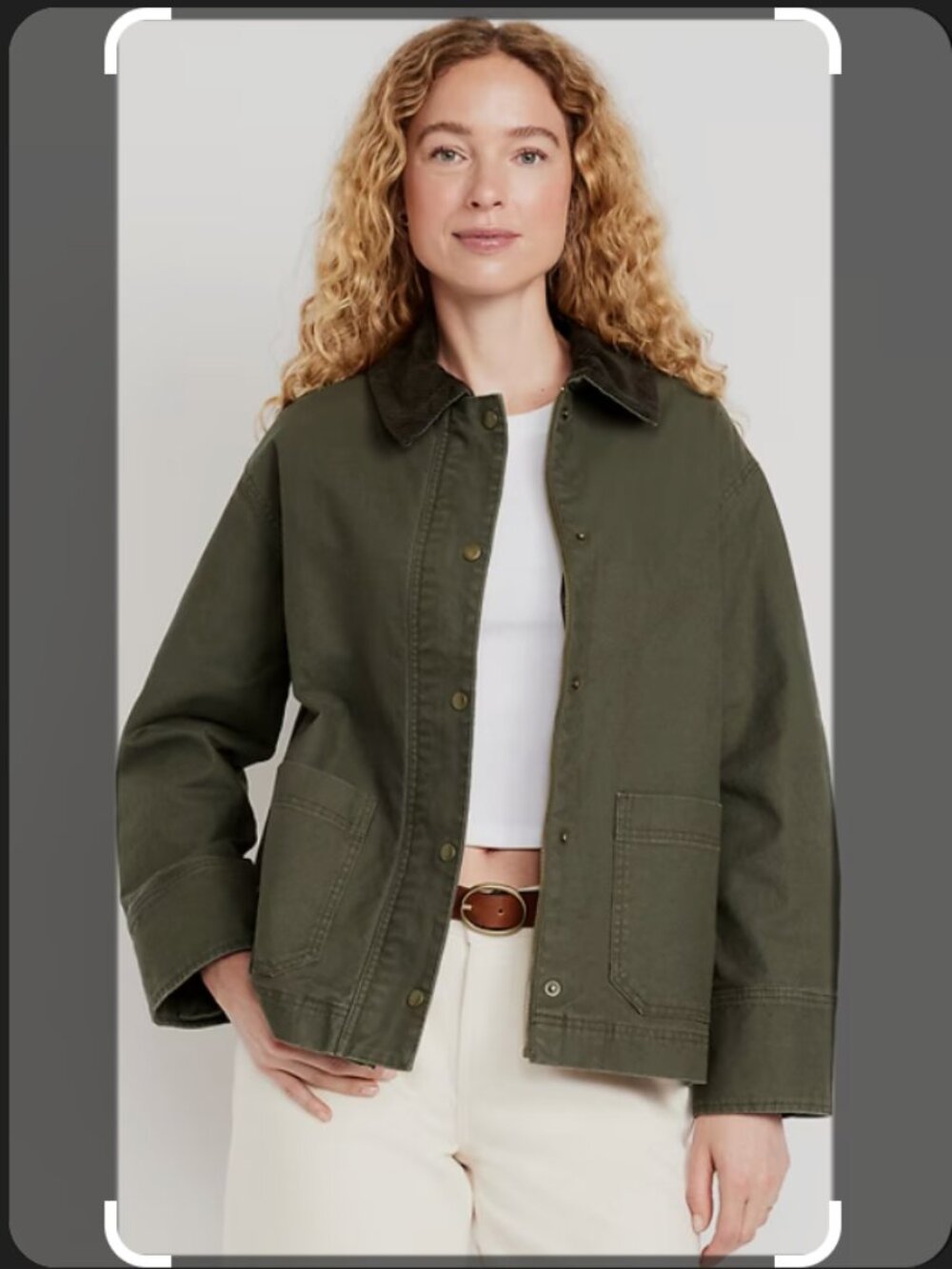 Old Navy Canvas Barn Jacket XL Tall Olive Green new with tags